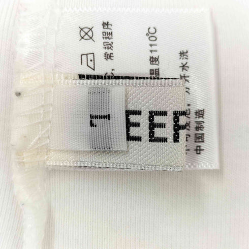 SLEEP AT 11 レースデザイン フロントプリント Tシャツ レディース