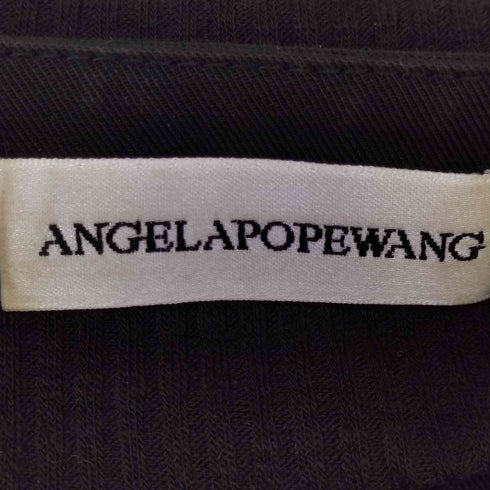 ANGEL APOPEWANG ヘンリーネック ロングスリーブ カットソー スナップボタン レディース JPN:M