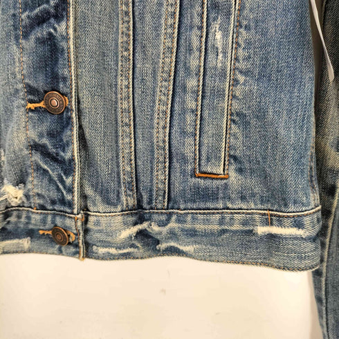 アバクロンビーアンドフィッチ Abercrombie & Fitch ダメージ加工 デニムジャケット レディース S