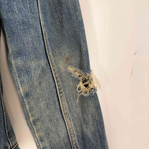 アバクロンビーアンドフィッチ Abercrombie & Fitch ダメージ加工 デニムジャケット レディース S