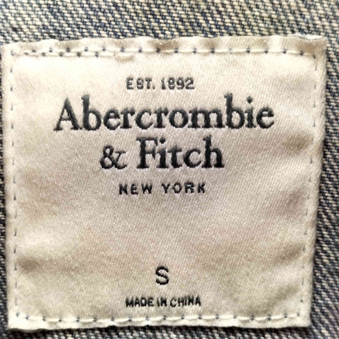 アバクロンビーアンドフィッチ Abercrombie & Fitch ダメージ加工 デニムジャケット レディース S