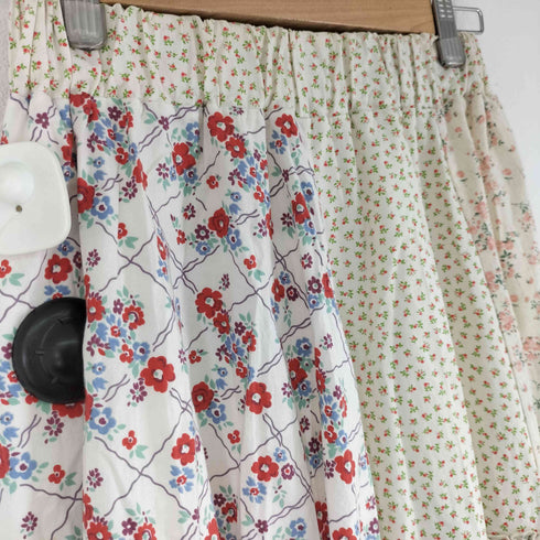 ポピートーキョー poppy tokyo 花柄パッチワークフレアスカート レディース JPN:S