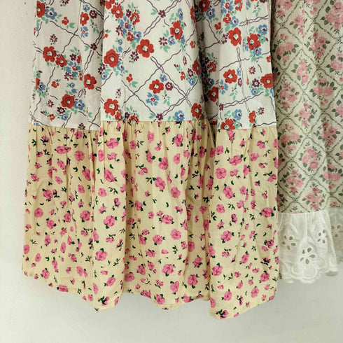 ポピートーキョー poppy tokyo 花柄パッチワークフレアスカート レディース JPN:S