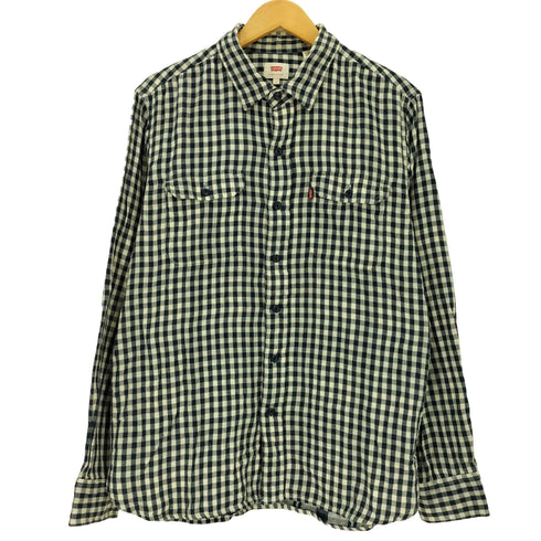 リーバイス Levis ガーゼ ギンガムチェック ダブルポケットシャツ メンズ import:L