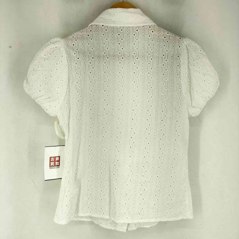 HELLOHOW カットワーク フリルブラウス レディース JPN:M