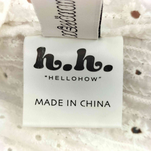 HELLOHOW カットワーク フリルブラウス レディース JPN:M