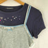 MOROMORO LACE SATIN BOW SHORT SLEEVED T SHIRT キャミレイヤード Tシャツ レディース JPN:3