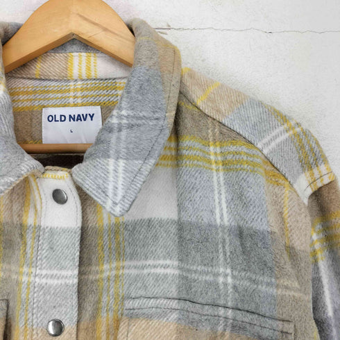 オールドネイビー OLD NAVY 両フラップ チェック シャツジャケット メンズ JPN:L