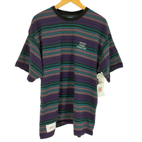 ダブルタップス WTAPS 22SS JAM 02 マルチボーダー S/S クルーネック Tシャツ メンズ JPN:4