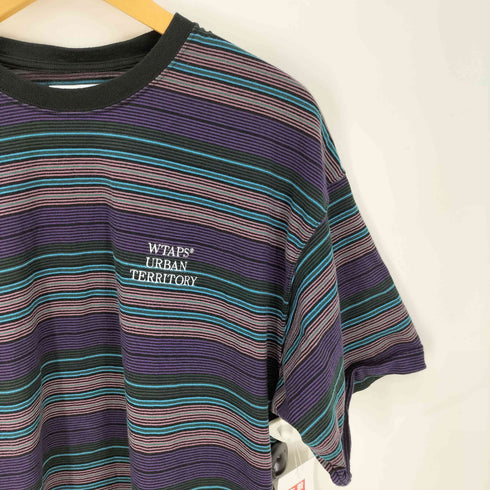 ダブルタップス WTAPS 22SS JAM 02 マルチボーダー S/S クルーネック Tシャツ メンズ JPN:4