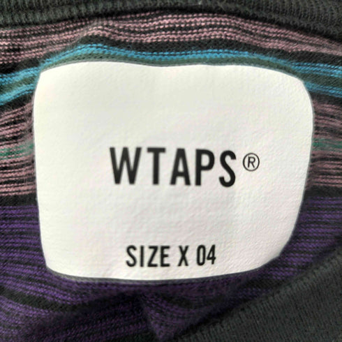 ダブルタップス WTAPS 22SS JAM 02 マルチボーダー S/S クルーネック Tシャツ メンズ JPN:4