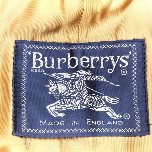 バーバリーズ BURBERRYS MADE IN ENGLAND ウールライナー付きノヴァチェックステンカラーコート 玉虫 メンズ