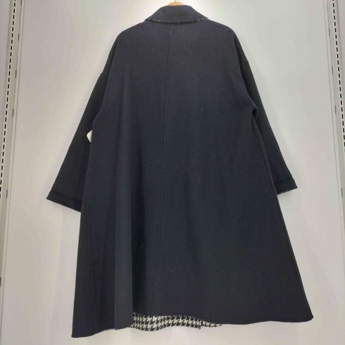 トゥエンティーズ Tnewties 口角にほくろがある彼女 千鳥格子 リバーシブル ロング コート レディース import:M