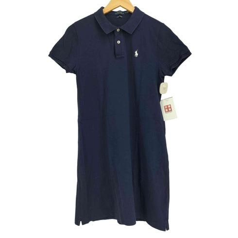 ポロラルフローレン POLO RALPH LAUREN THE MESH MINI ポニー刺繍 鹿の子 ポロシャツ ワンピース レディース import:M