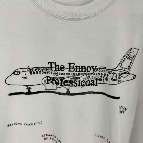 ザエンノイプロフェッショナル The Ennoy Professional Stefan Marx グラフィック Tシャツ 飛行機 メンズ JPN:XL