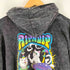 リップンディプ RIPNDIP ユーズド加工 トリップキャットプリント プルオーバーパーカー レディース JPN:M