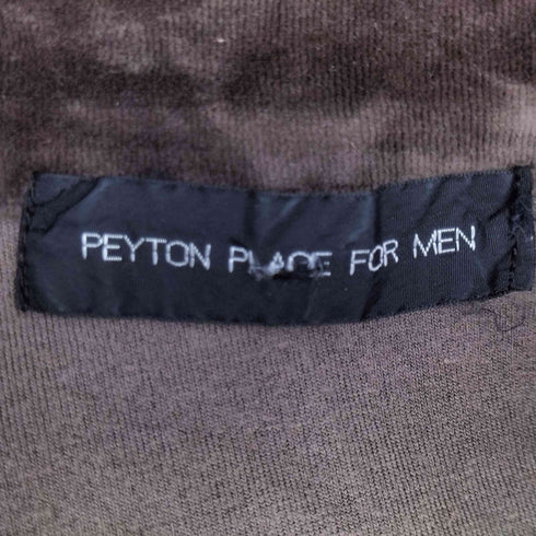 PEYTON PLACE FOR MEN 80-90s ベロア ハーフジップ プルオーバーシャツ メンズ