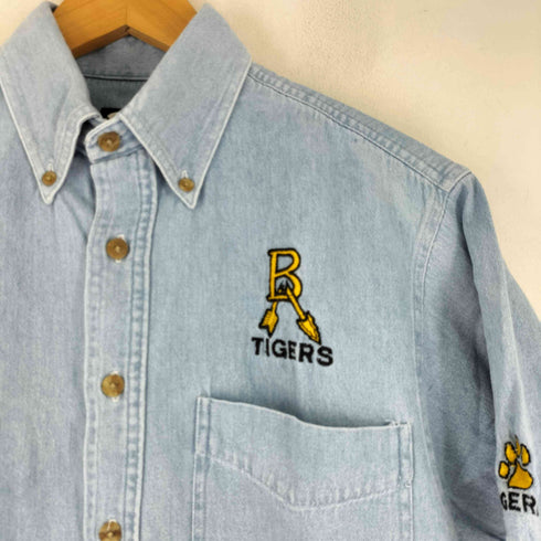 THREE RIVERS 刺繍デザイン BDデニムシャツ メンズ JPN:S