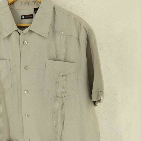 CENTRO ラミー レーヨン キューバ シャツ メンズ import:L