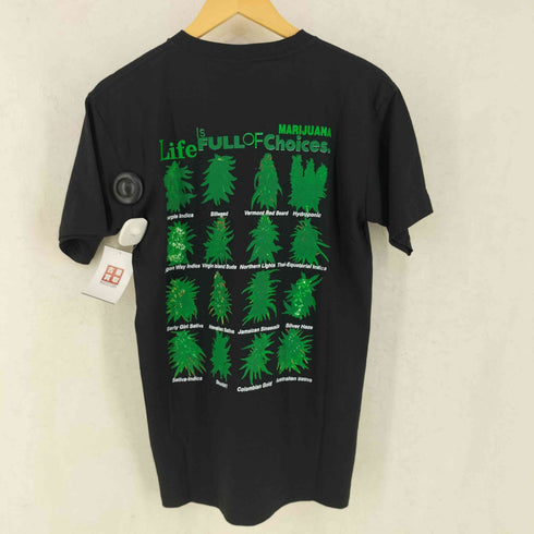 REGGAE LIFE IS FULL OF CHOICE MARIJUANA マリファナ 両面 プリントTシャツ メンズ import:M