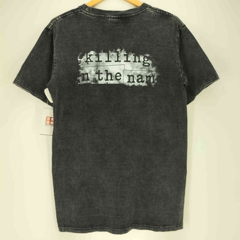 AGAINST ロックバンド プリント クルーネックTシャツ メンズ import:L
