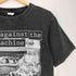 AGAINST ロックバンド プリント クルーネックTシャツ メンズ import:L