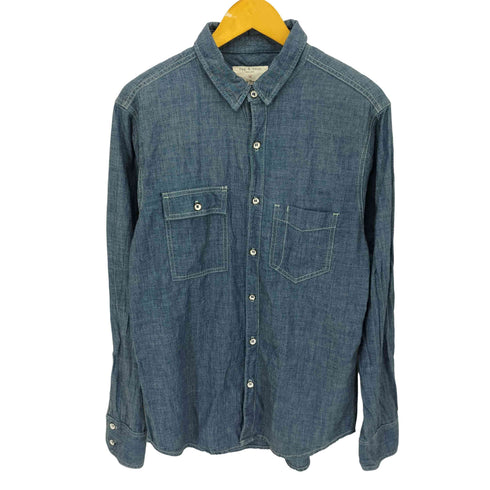 ラグアンドボーン rag&bone USA製 デニム ワーク シャツ メンズ import:M