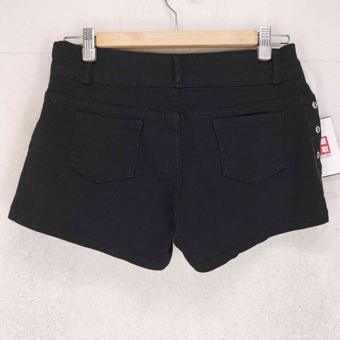 JEANS ジーンズ ドクロ スタッズ デザイン ショート デニム パンツ Y2K レディース L