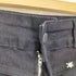 JEANS ジーンズ ドクロ スタッズ デザイン ショート デニム パンツ Y2K レディース L