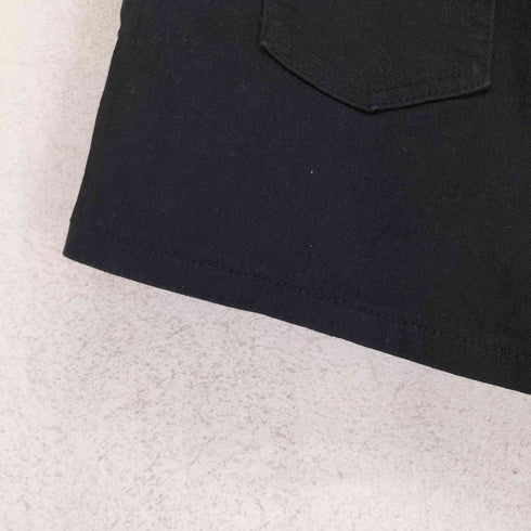 JEANS ジーンズ ドクロ スタッズ デザイン ショート デニム パンツ Y2K レディース L