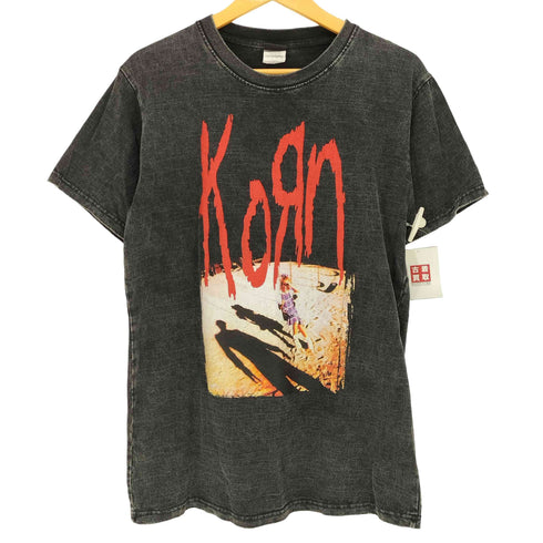 AGAINST ロックバンド プリント クルーネックTシャツ メンズ import:L