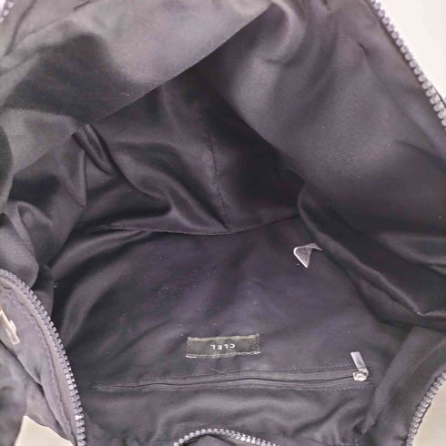 クレイル CLEL Water repellent nylon big gather shoulder bag/撥水ナイロンビッグギャザーショルダーバッグ メンズ