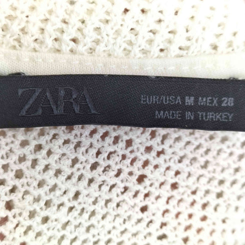 ザラ ZARA レーヨン混 メッシュ ニットセーター レディース import:M