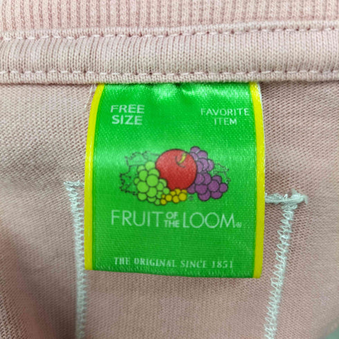 フルーツオブザルーム FRUIT OF THE LOOM キャラクター プリント L/S クルーネック Tシャツ レディース FREE