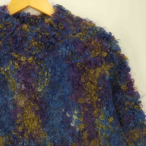 エクスプレス EXPRESS 90s Handknitted 手編み モヘア ハイネック チュニックワンピースニット レディース import:XS
