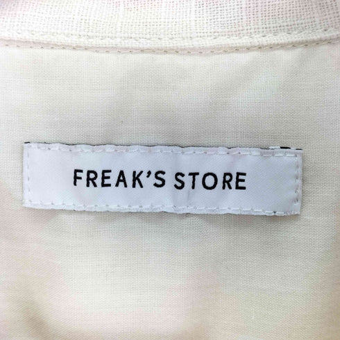 フリークスストア FREAKS STORE LINEN COTTON OPEN COLLAR SHIRT リネンコットン オープンカラーシャツ メンズ JPN:L