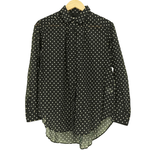 collex ドット コットン シアー 長袖シャツ レディース