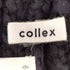 collex 袖リボン ハイゲージ アクリル混 コットン カーディガン レディース