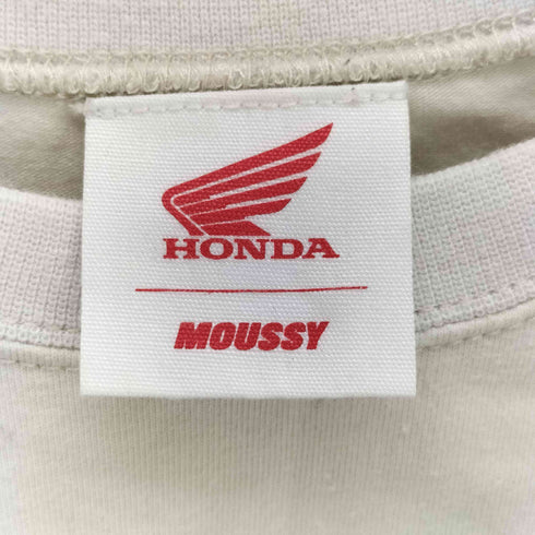 マウジー moussy RHINESTONE ラインストーン 半袖Tシャツ レディース