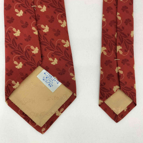 イヴサンローラン Yves Saint Laurent 総柄 シルク ネクタイ メンズ
