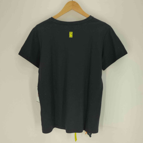 IZMEE イタリア製 エリザベス王女 プリント S/S クルーネック Tシャツ レディース import:L