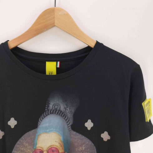 IZMEE イタリア製 エリザベス王女 プリント S/S クルーネック Tシャツ レディース import:L