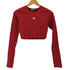 スライ SLY MOTIF CROP TEE クロップ 長袖Tシャツ レディース