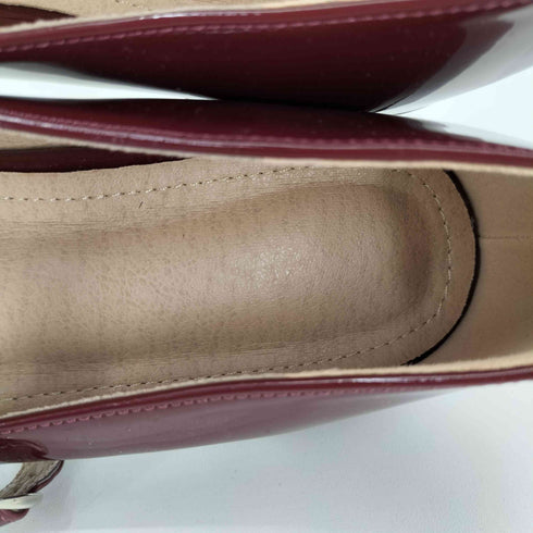 アンクルストラップ スクエアトゥパンプス レディース 40