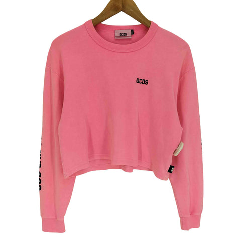 ジーシーディーエス GCDS ロゴ刺繍 L/S クルーネック Tシャツ レディース import:S