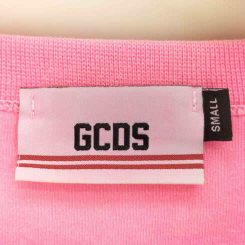ジーシーディーエス GCDS ロゴ刺繍 L/S クルーネック Tシャツ レディース import:S