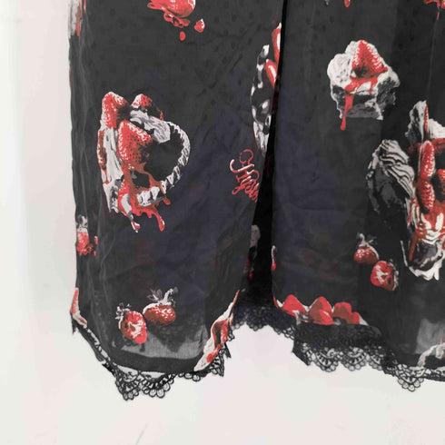 ヒステリックグラマー HYSTERIC GLAMOUR ケーキ プリント ドット柄 ゴシック キャミ ワンピース レディース FREE