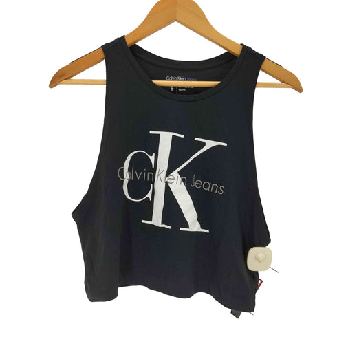 カルバンクラインジーンズ Calvin Klein Jeans ロゴプリント タンクトップ レディース S
