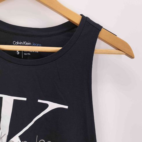カルバンクラインジーンズ Calvin Klein Jeans ロゴプリント タンクトップ レディース S