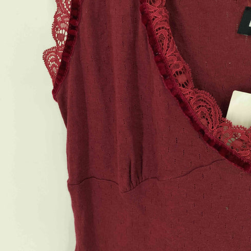 ディーアンドジードルチェアンドガッバーナ D&G DOLCE&GABBANA レーヨン混 レース キャミソール レディース import:L